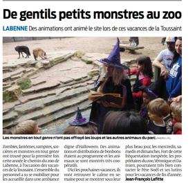 Le Zoo de Labenne dans la presse...