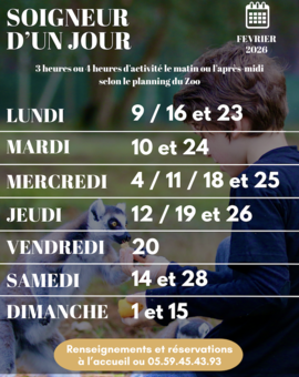 Réservez en février !