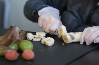 Préparation des rations alimentaires des animaux.